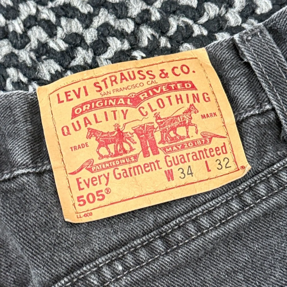 Vintage Levi’s 505 Jeans Men’s 34 USA Regular Fit Straight Leg Classic Retro